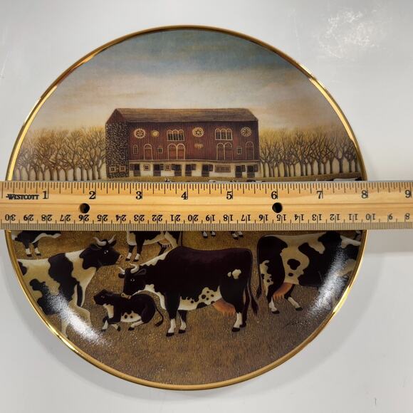 Spring Pasture Ltd Edition Plate Herrero American Folk Art Coll. Franklin Mint - Picture 7 of 7